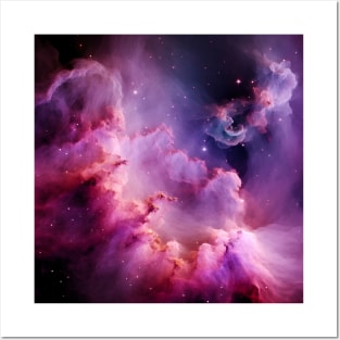 Pink Dream Nebula Posters and Art